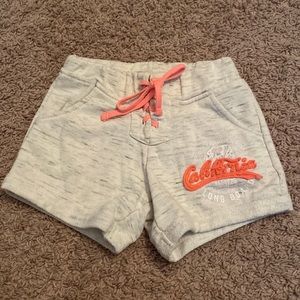 Reflex kids small 7/8 gray shorts California republic Long board surf pockets